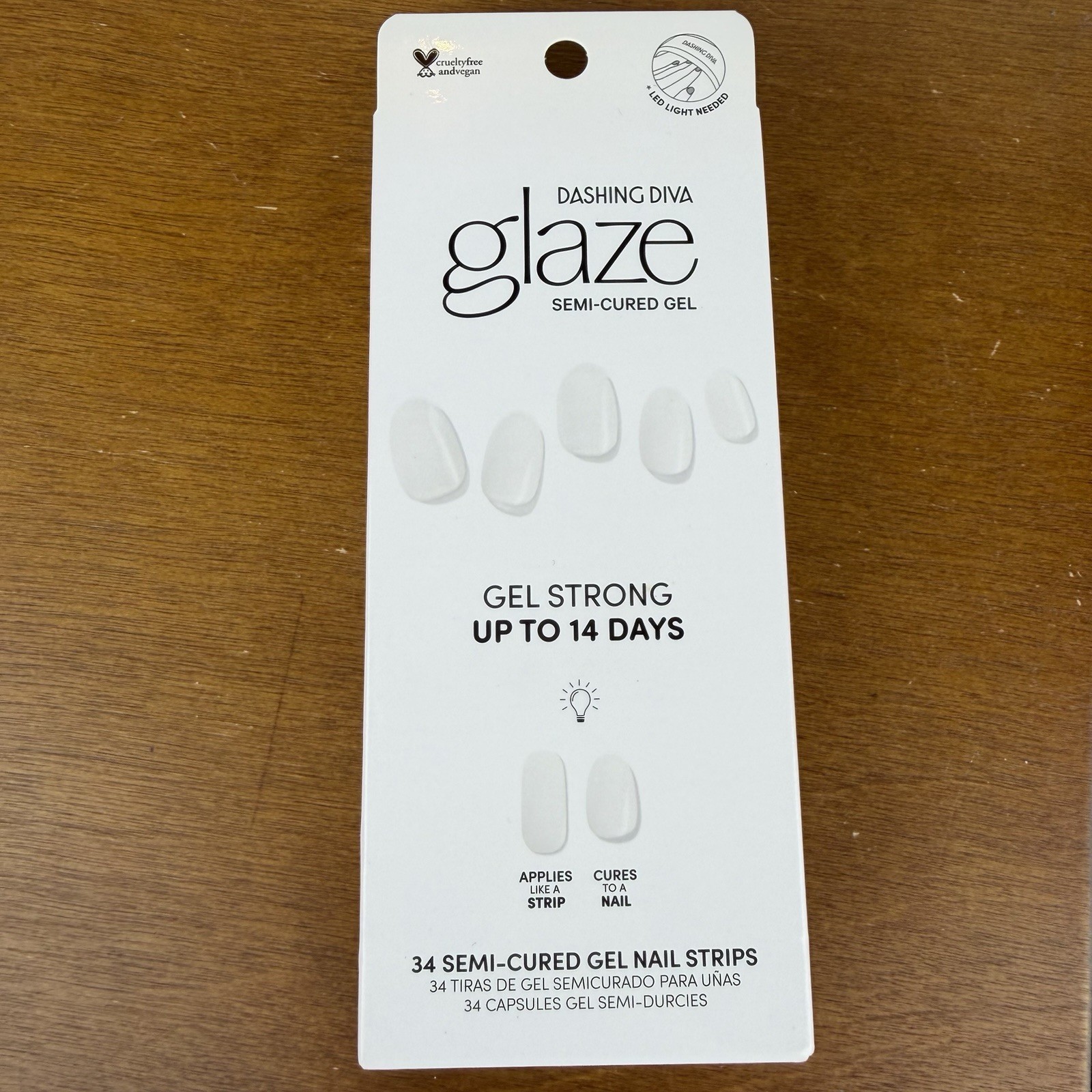 Dashing Diva Glaze Semi-Cured Gel White Syrup – Sealed