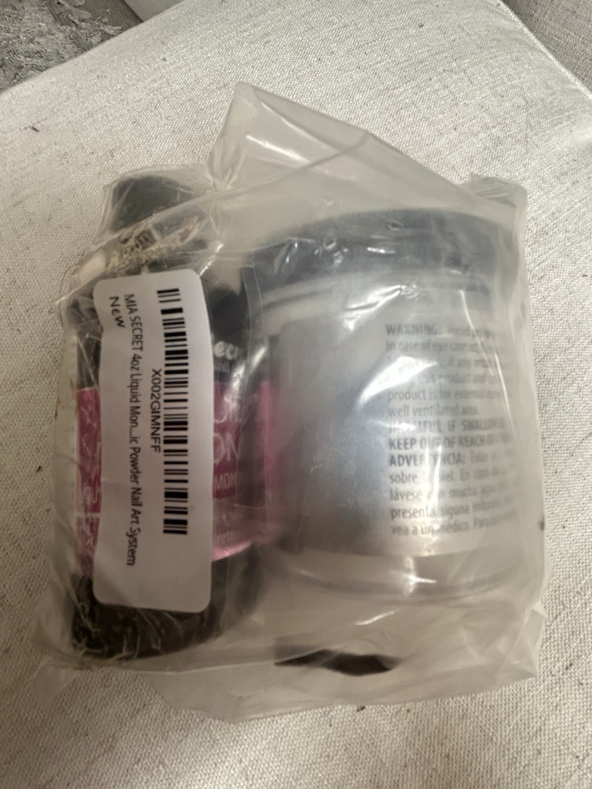 MIA SECRET 4oz Liquid Monomer + 4oz Clear Acrylic Powder Nail Art System