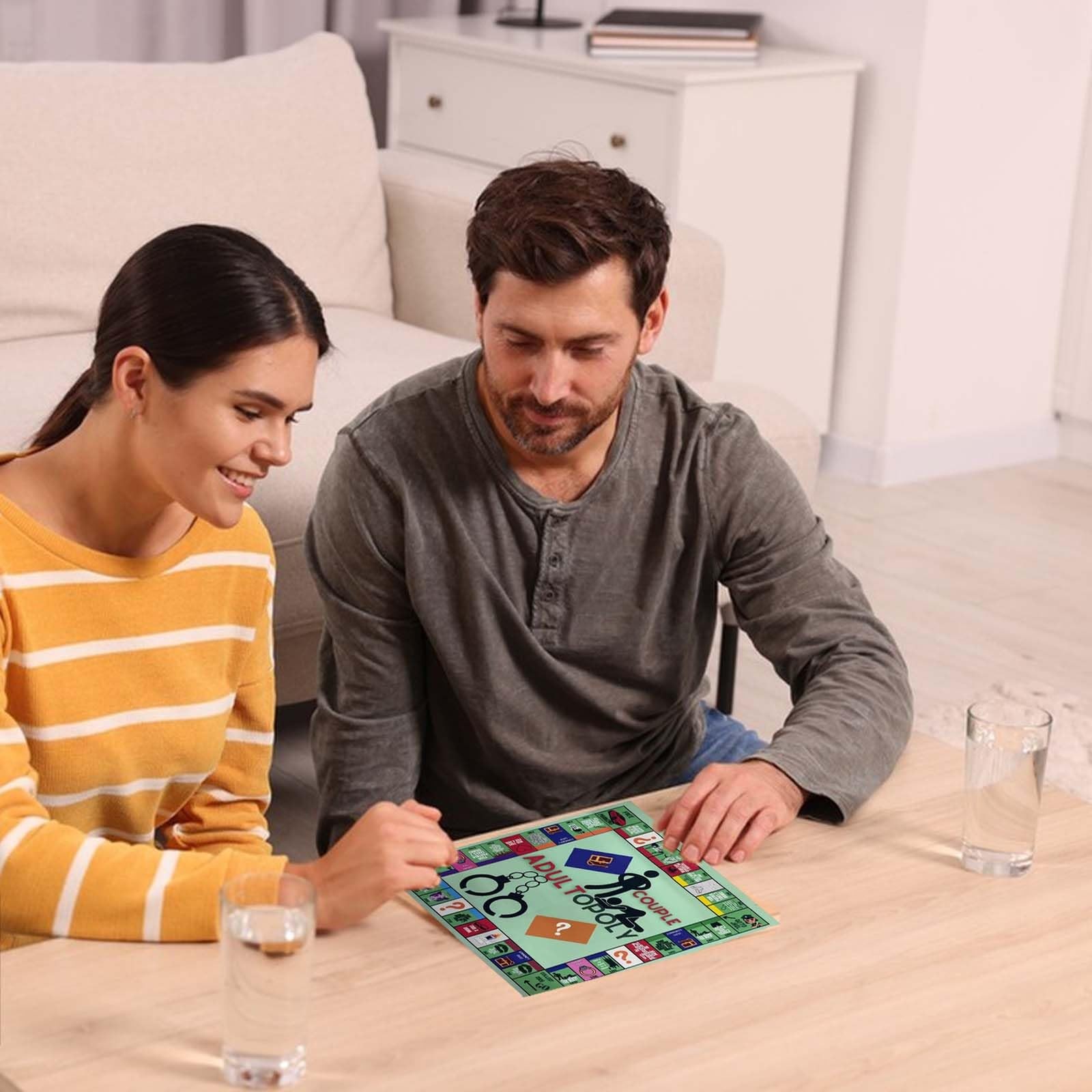 Adult Board Game,Couple Opoly L: 7.87″ W: 5.12″ H: 1.18″