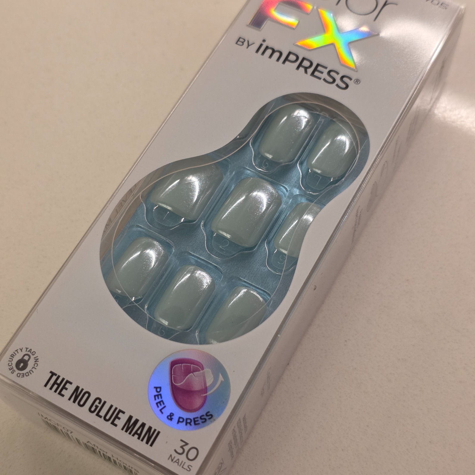 Color FX imPRESS Lot of 5 Press On Nails Gloss and Matte Black Orange Teal Blue