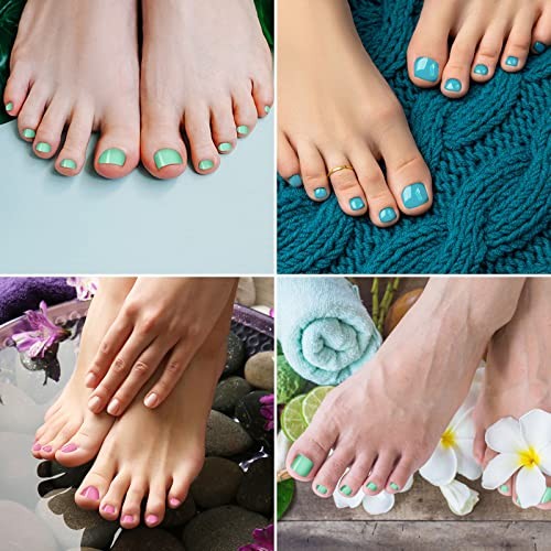 Maitys 720 Pieces Fake Toenails Short False Toe Nails Press on Toenails Square