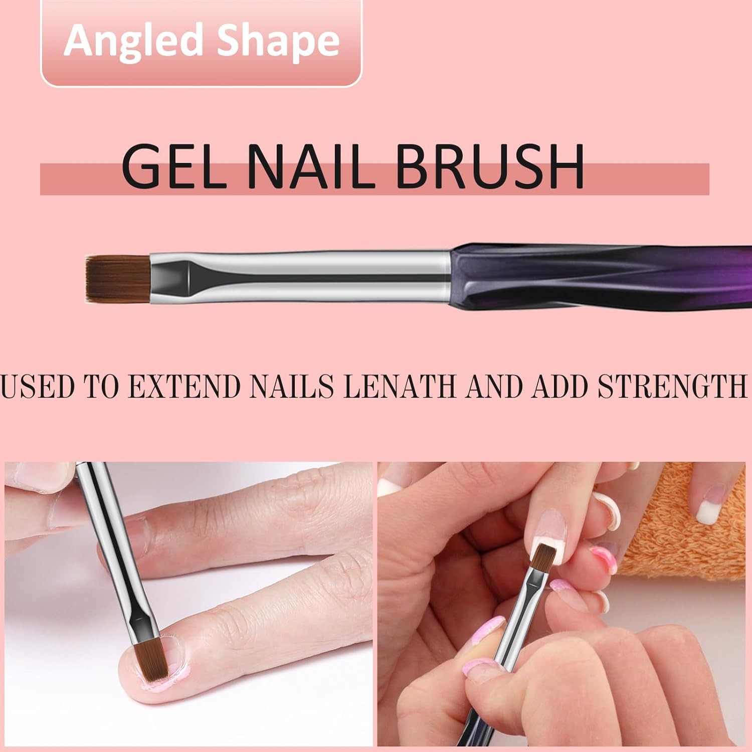 Nail Art Clean Up Brushes, Nail Brush For Cleaning Polish Mistakes on the