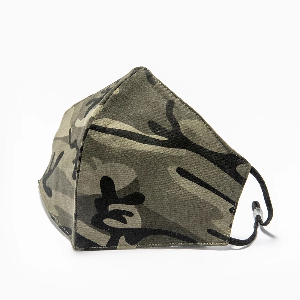 Face Mask 100% Cotton Camouflage Green 413379
