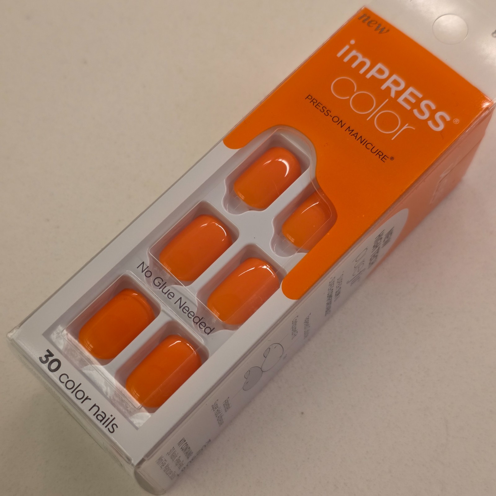 Color FX imPRESS Lot of 5 Press On Nails Gloss and Matte Black Orange Teal Blue