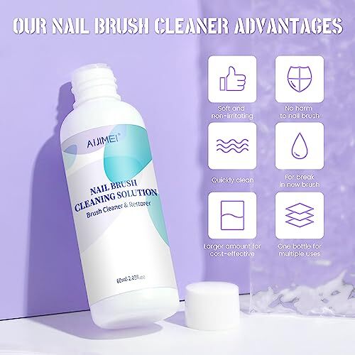 Nail Brush Cleaner Gel Restorer Solution Acrylic Nail Brush Cleaner Gel 60ML