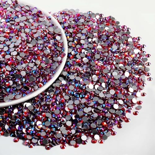 2880pcs Flatback Rhinestones Bulk for Nails, Crafts & DIY Decor – Light Siam AB,