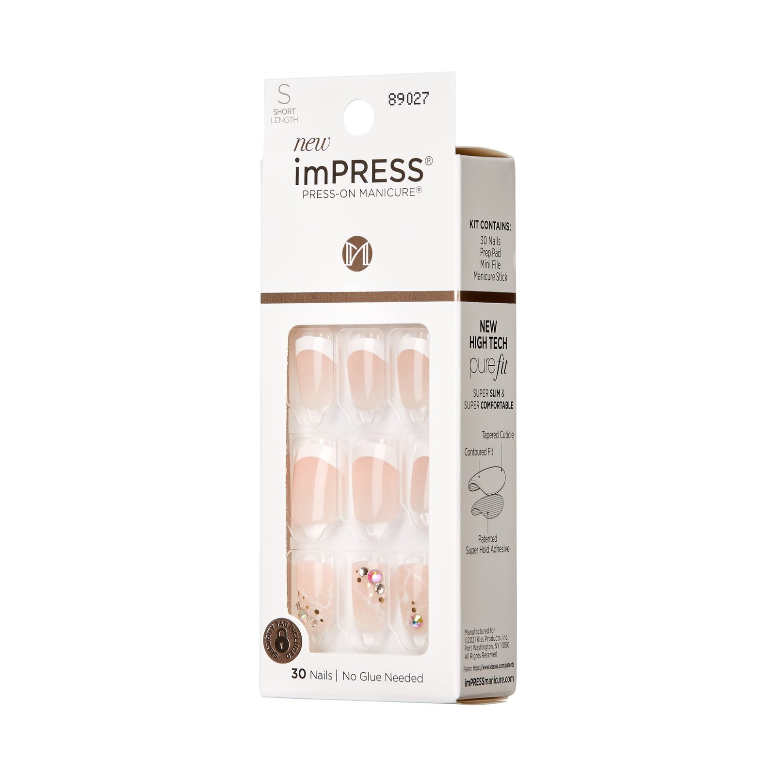 KISS ImPRESS Press-on Manicure 30 Nails Time Slip