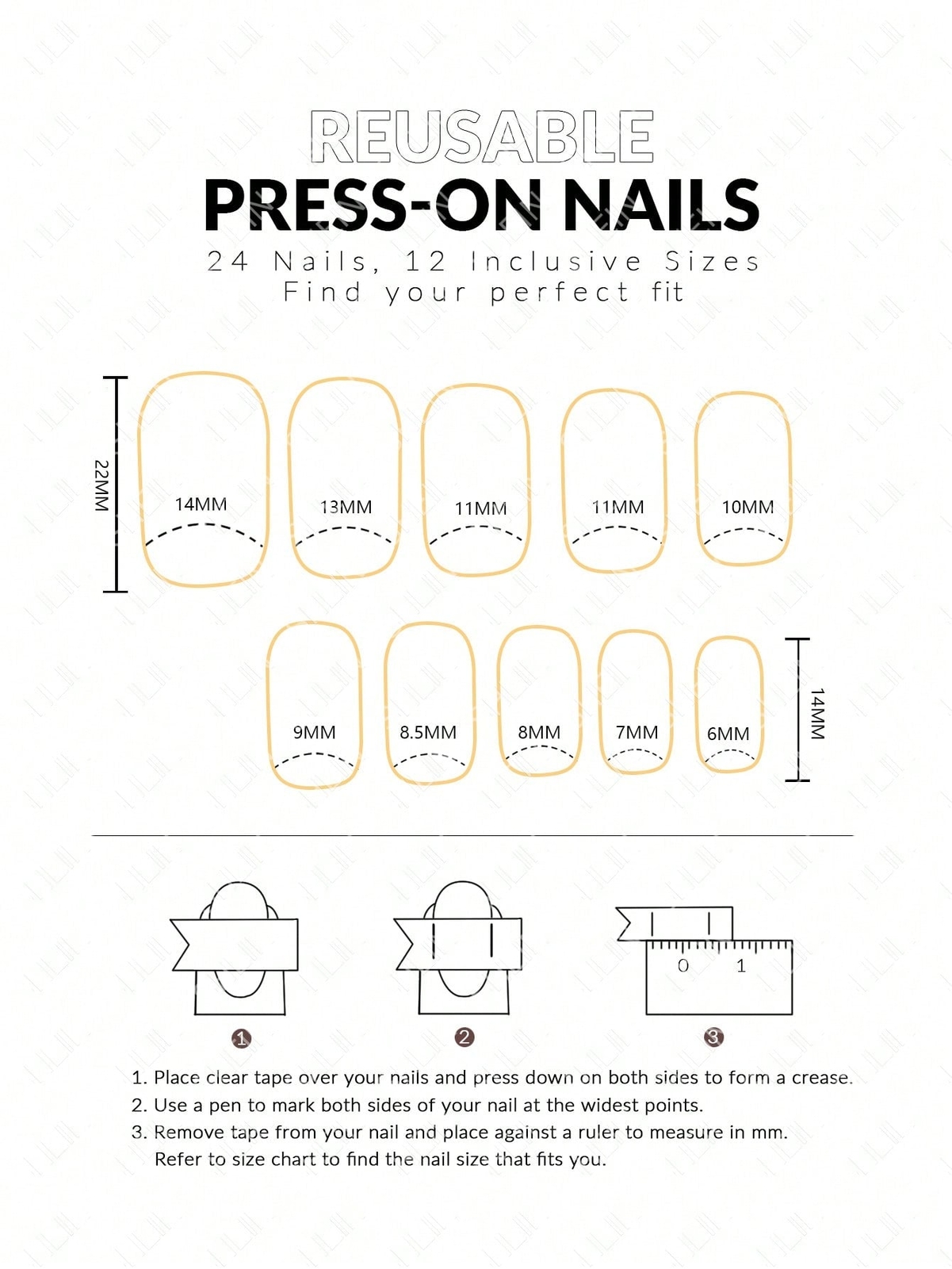 24pcs Short Ballet Gradient Pattern & Simple French Style Glitter Press On Nails