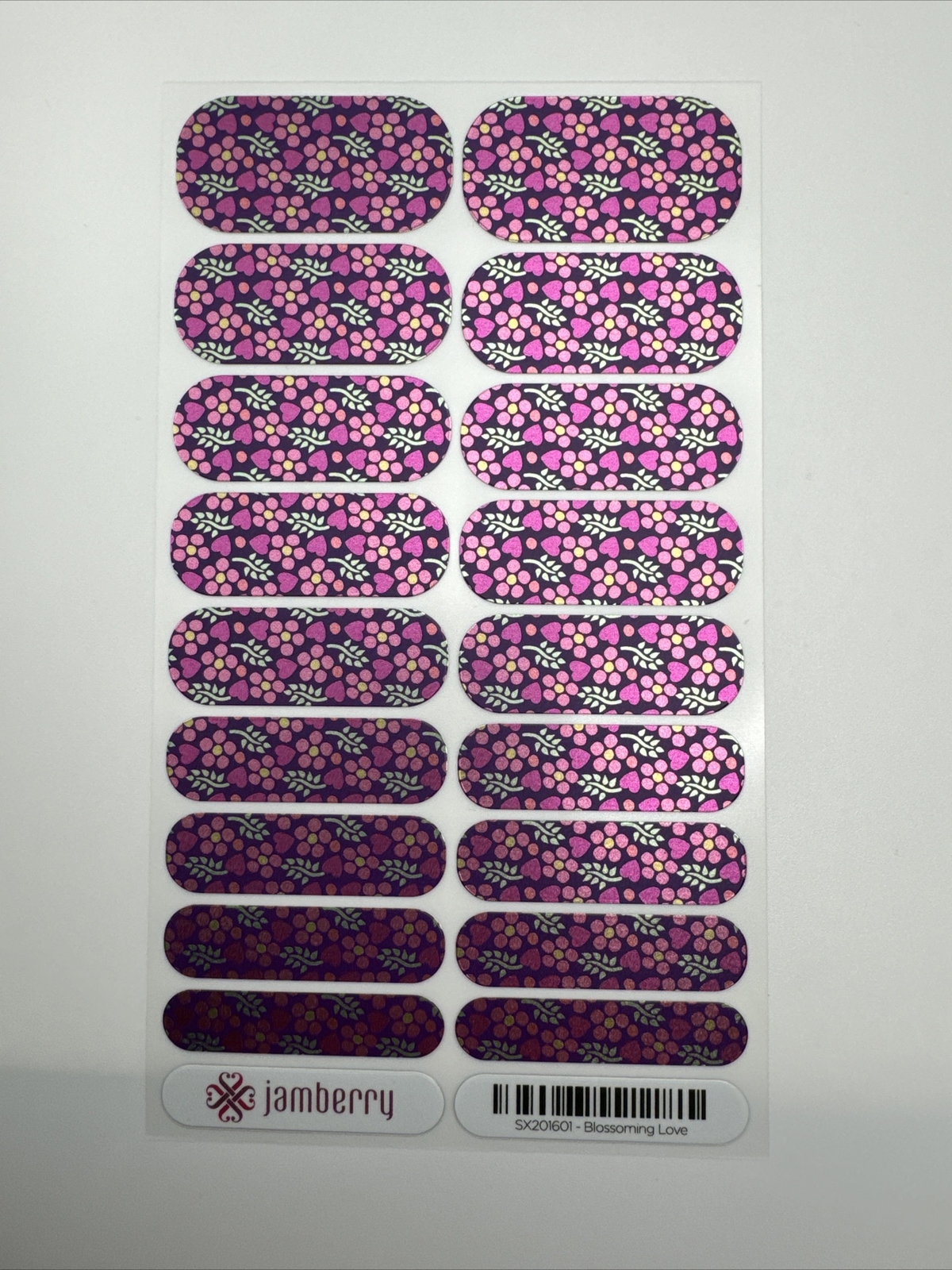 Jamberry Nail Wraps Blossoming Love Full Sheet (sister Style/floral/flowers/meta