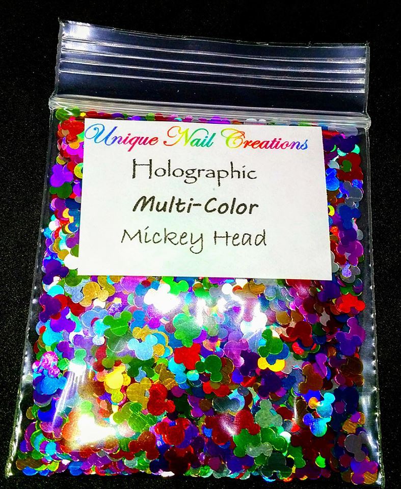 MOUSE Shape Glitter~U CHOOSE~Nail•Acrylic•Gel•Body Art•Face•Festival•Crafts