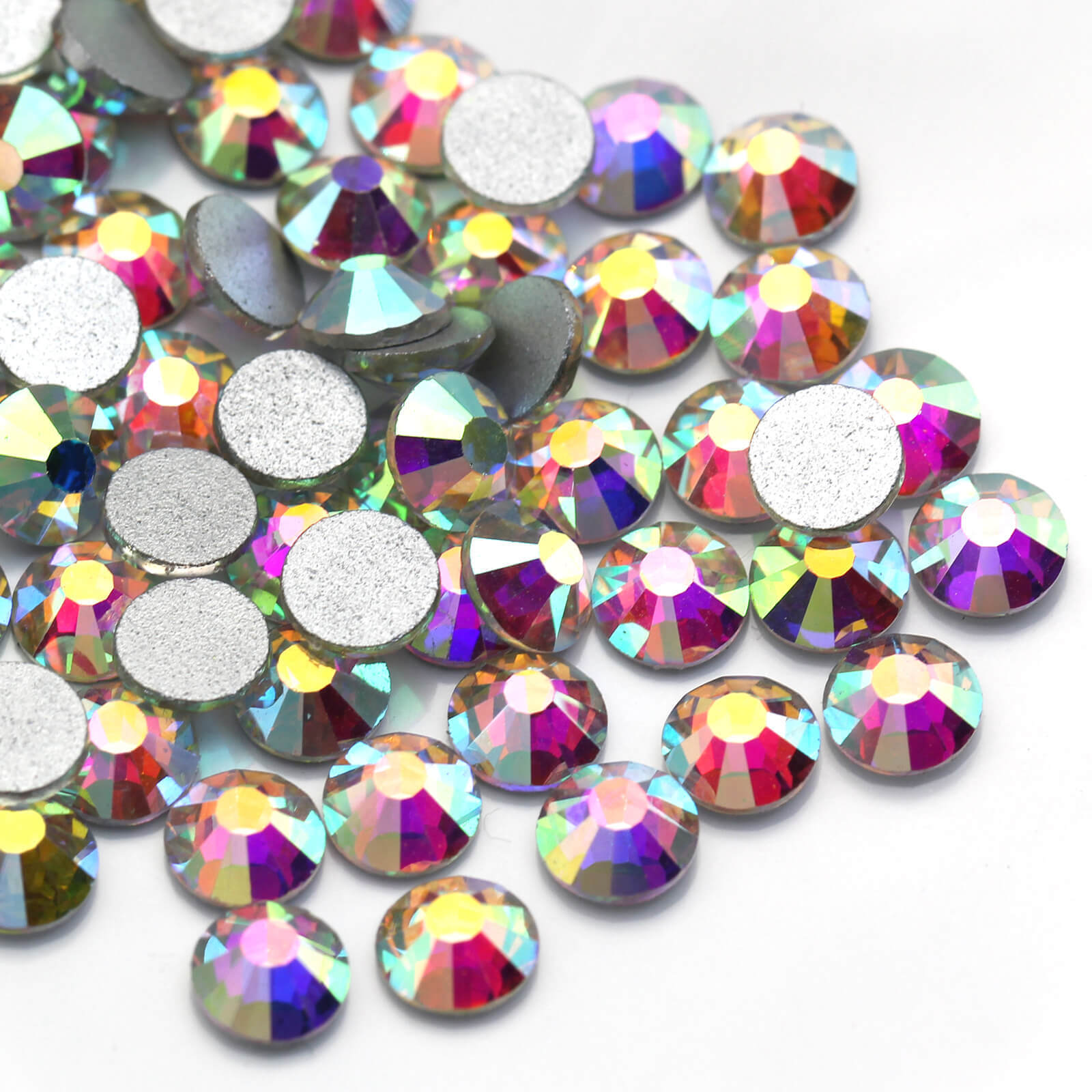 Top quality Crystal AB Rhinestones Flat Back Gems for Nails Clothes Craft Decor
