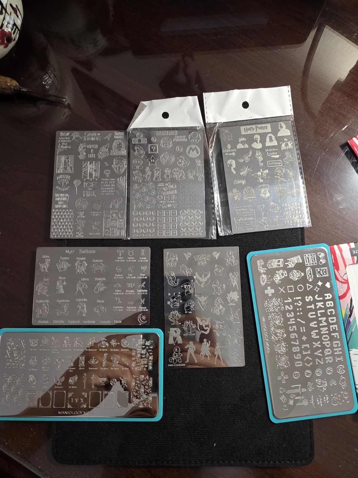 Used Maniology Plates, Harry Potter, Pokemon, Super Mario, Game Of Thrones More