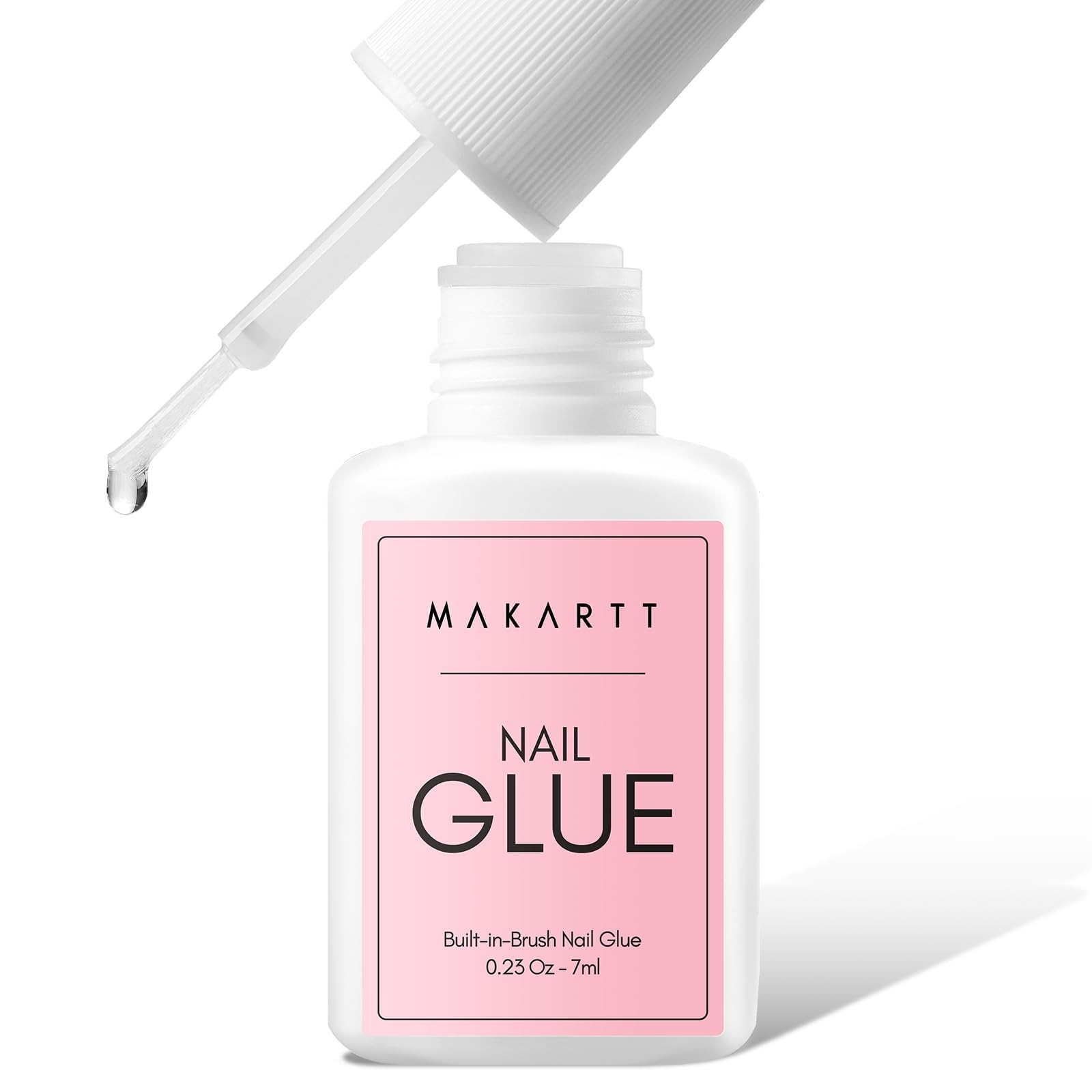Makartt Super Strong Nail Glue for Press ons: 0.23 Fl Oz (Pack of 1), Clear