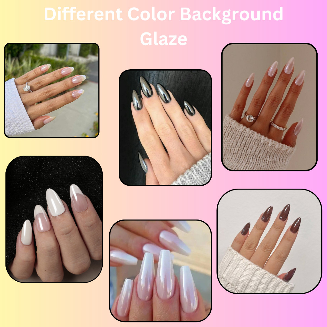 Glaze Chrome Powder, White Pearl Chrome, Chrome Powder, White Pearl Chrome
