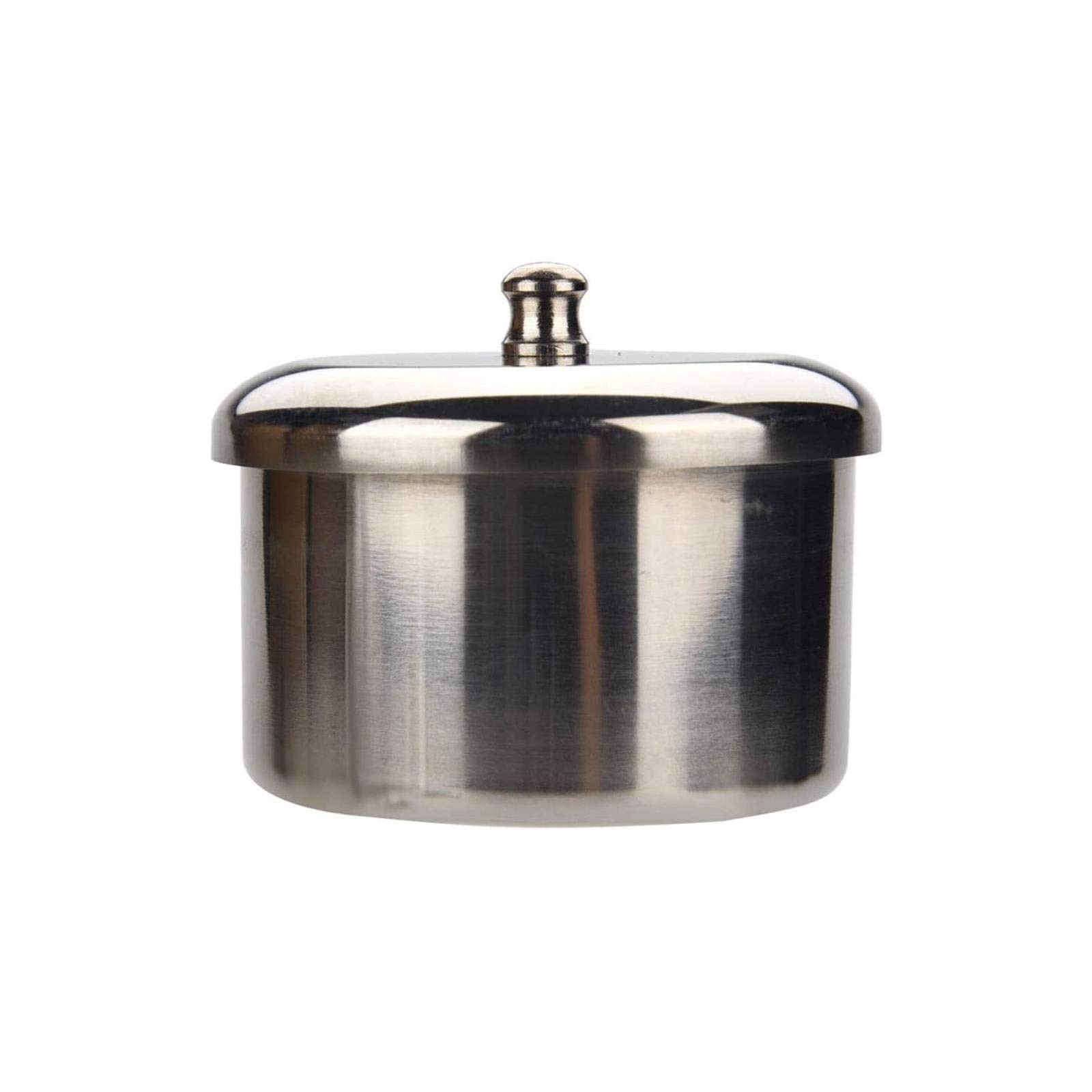 3pcs/set Nail Art Powder & Liquid Cup, Stainless Steel Acrylic as shown