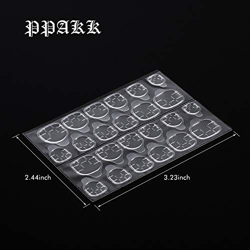 Nail Adhesive Tabs 240pcs Double Sided Stickers Clear Press On Nail Glue Sheets