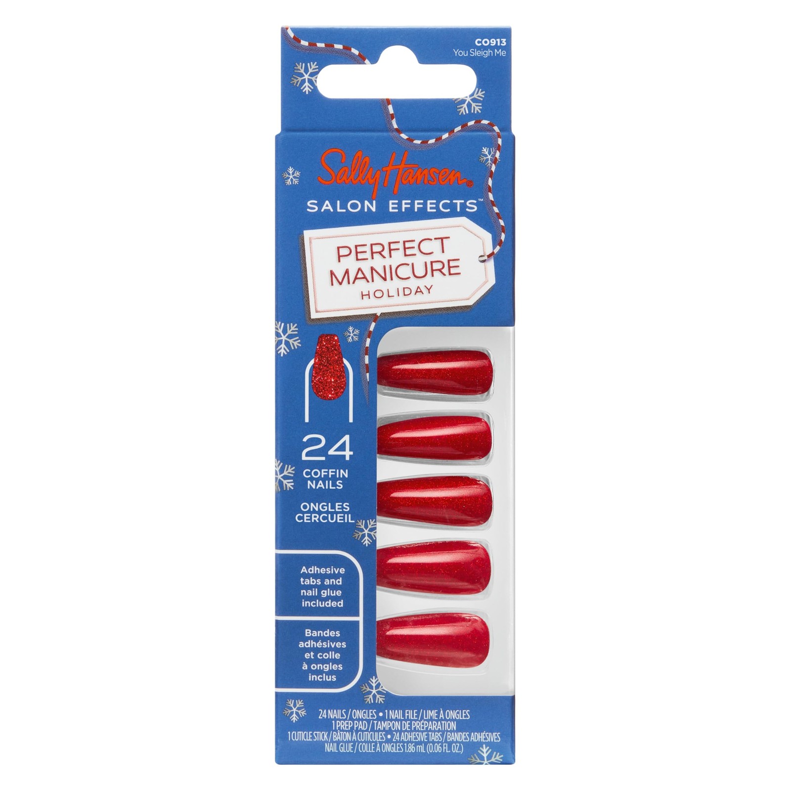 Sally Hansen Salon Effects® Manicure, Adhesive , File, and Alcohol Pad Included