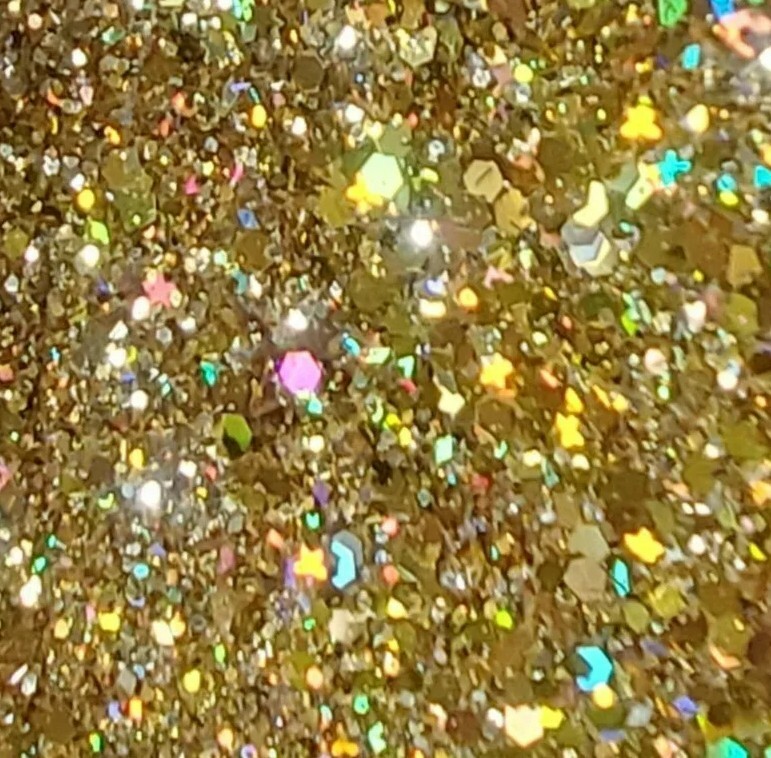 Gold Mine | Holographic Glitter Mix|Nail Art|Accent nail|Acrylics & Gels