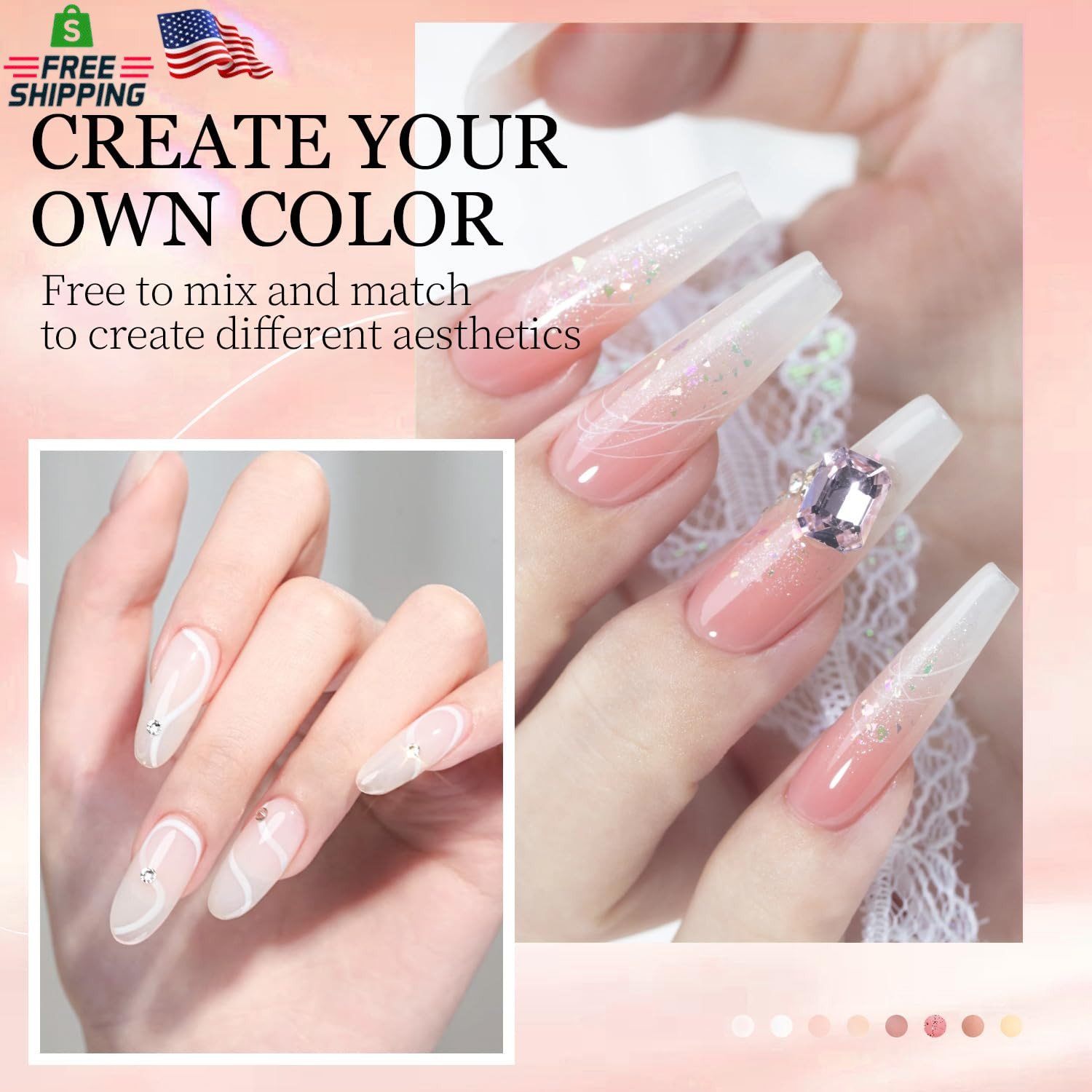 Acrylic Nail Kit with Drill and U V Light Full Nail Kit Set Professional Nail St