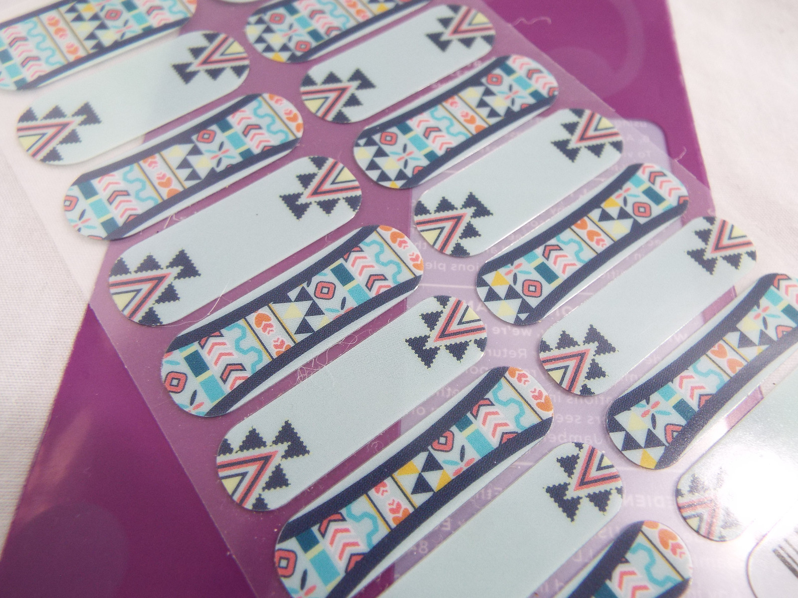 Jamberry Stylebox Exclusive 2-0615 2G54 Nail Wrap Full Sheet Tribal Southwestern