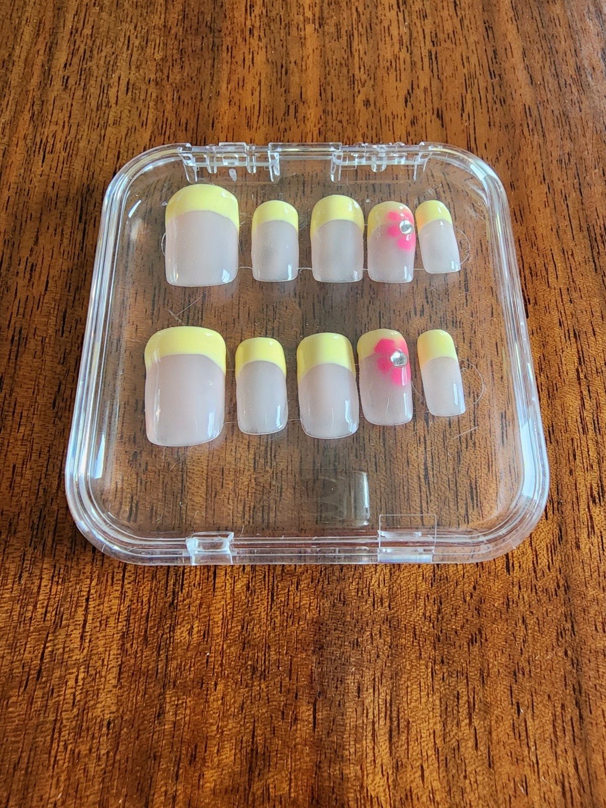 Custom Gel Press On Nails | 10 piece set with Kit | U Pick Shape & Size