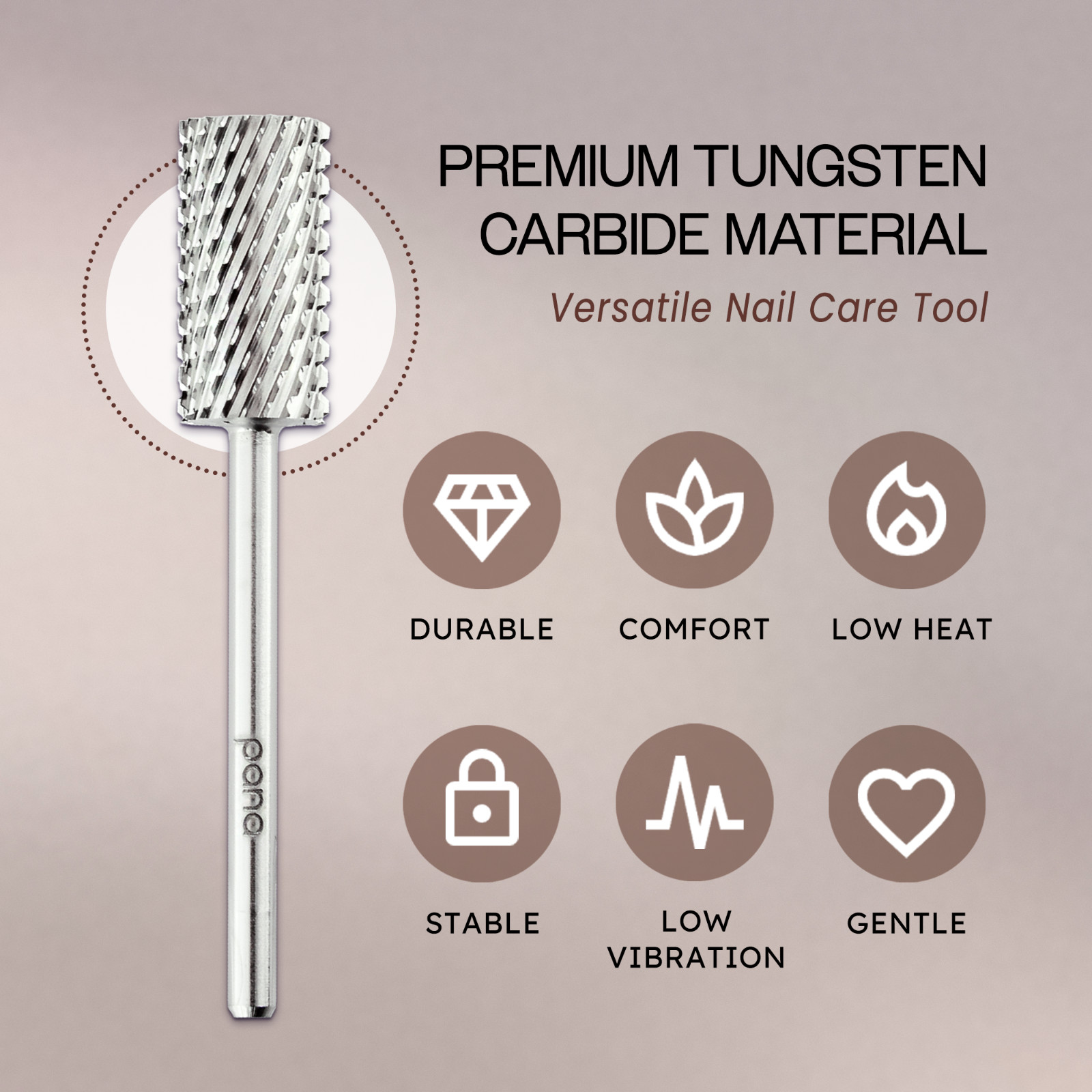 Best Quality Nail CARBIDE Bit For 3/32 Electric DRILL Silver Extra Coarse Large