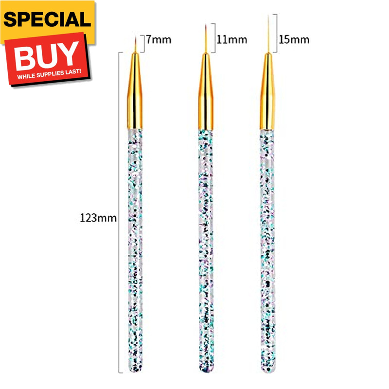 31Pcs Nail Art Brushes,Nail Art Tool Set,Nail Dotting Tools,Nail Dust Brush,Stri