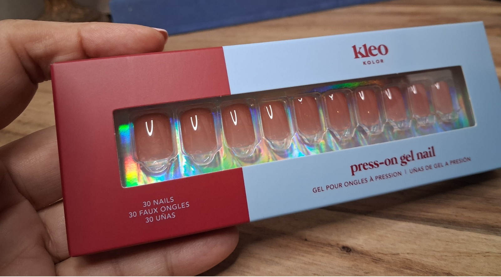 Kleo Kolor Press On Gel Nails No Rules Nutmeg Medium New In Box