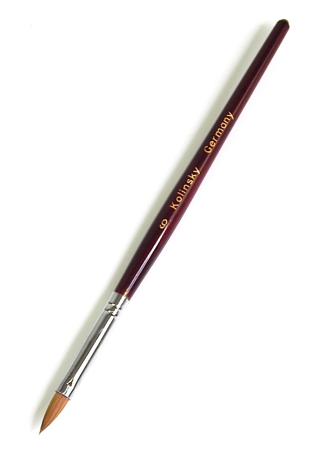 Professional Spiral Kolinsky Acrylic Nail Brush Size 6