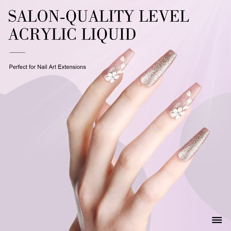 Líquido acrilico Profesional Acrylic Liquid Monomero para de uñas 60 ml