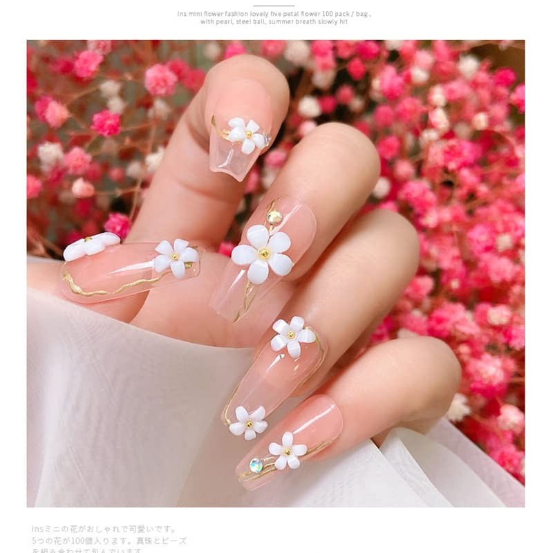 Nail Art 3D Acrylic Flowers Nail Charms Nail Design Supplies Decoration