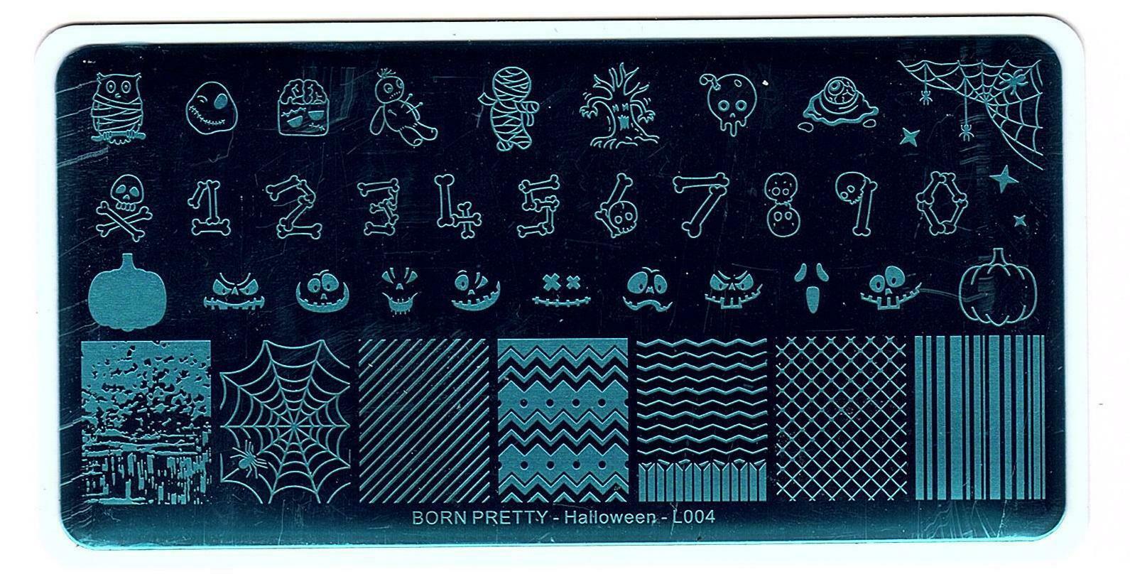 Halloween Designs Nail Art Stamping Stainless Steel Template Stencil Image Plate