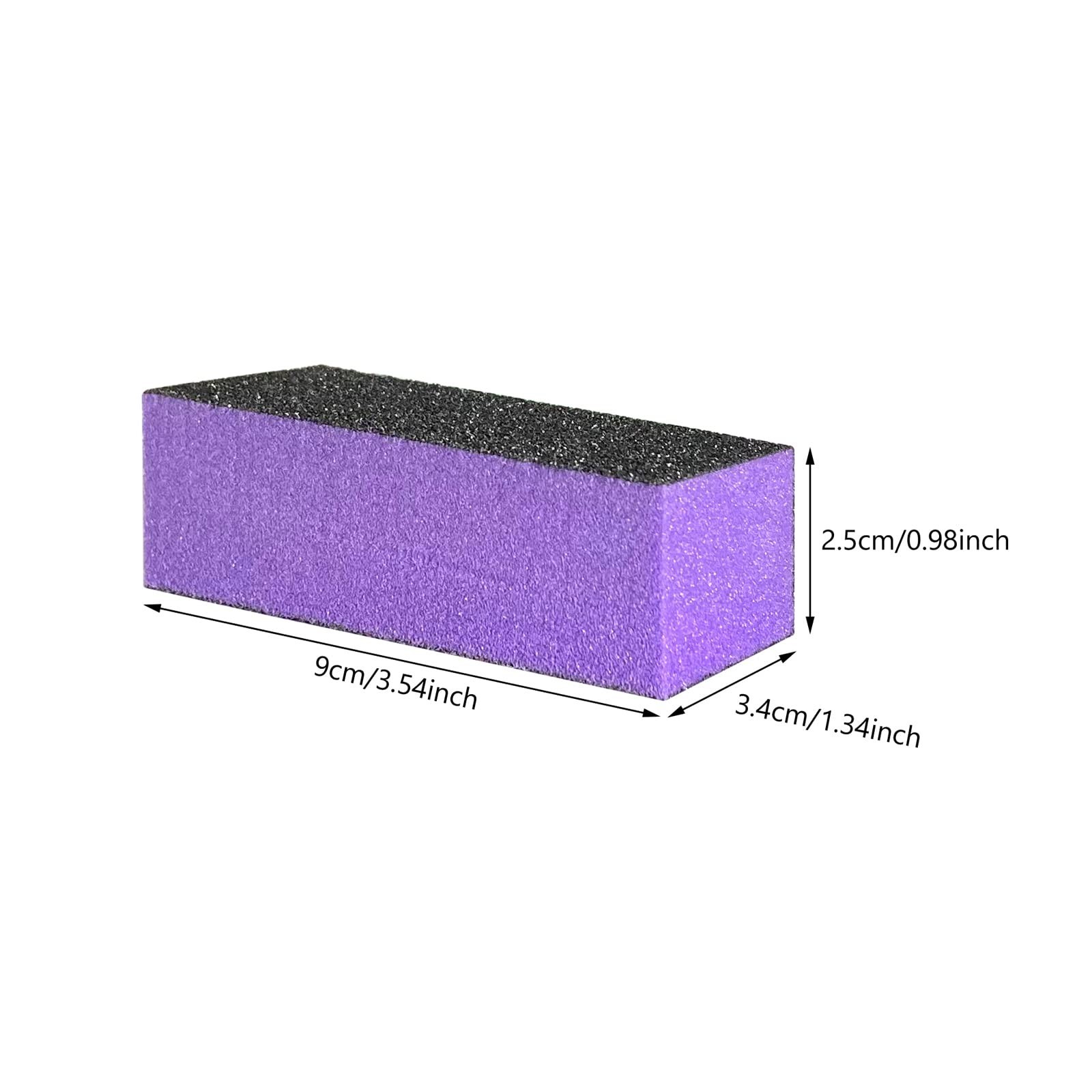 10 Pcs Nail Buffer Sanding Block Polisher Buffing File 100/180 Grit 3 Sides N…