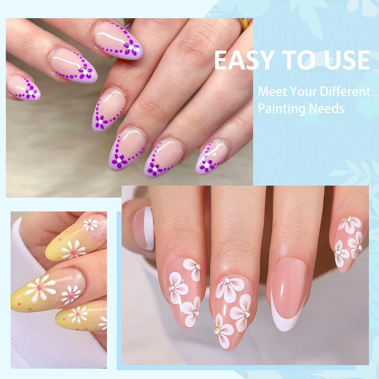 Nail Dotting Pen Nail Art 6 in 1 Dotting Tools in Ballpoint Pen Design Nail Art