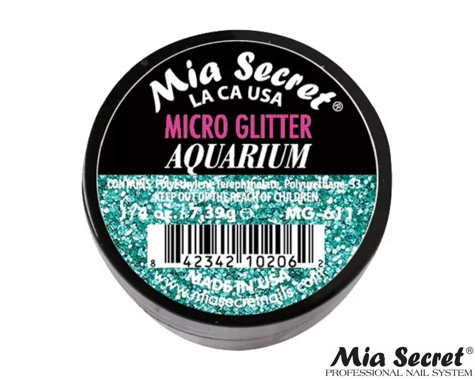 Mia Secret Nail Art Powder Micro Glitter Collection (AQUARIUM) 1/4oz