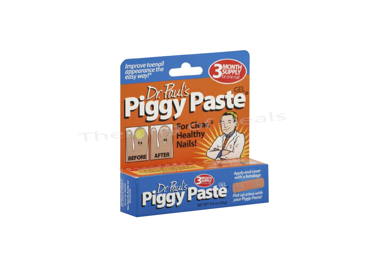Dr. Paul’s Piggy Paste Gel 3 Mo. Supply Improve toenails 0.8 oz