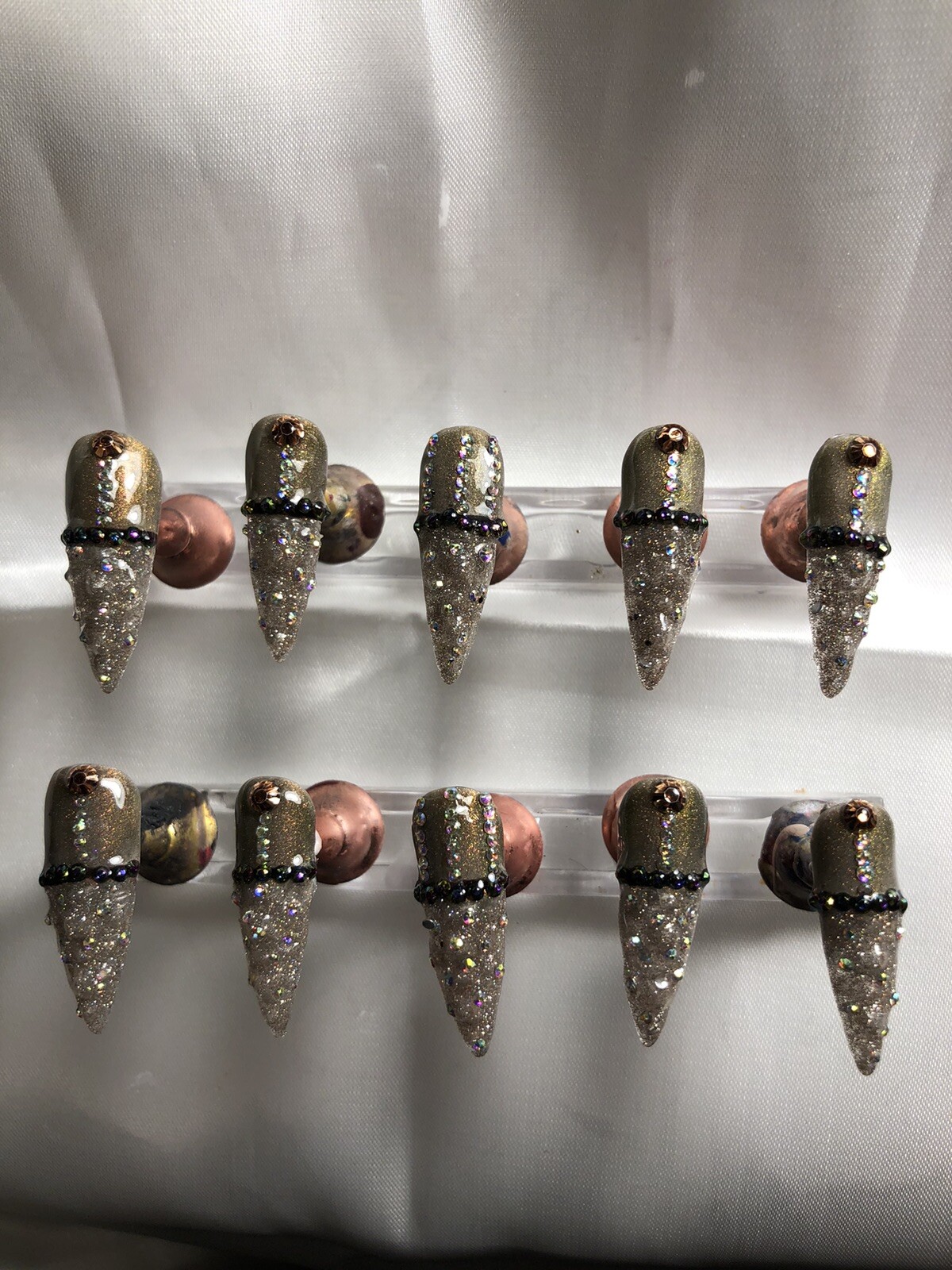 Z NAILZ!/Z CLAWZ! Gorgeous Set Of Handmade Custom Alligator Press On Nails