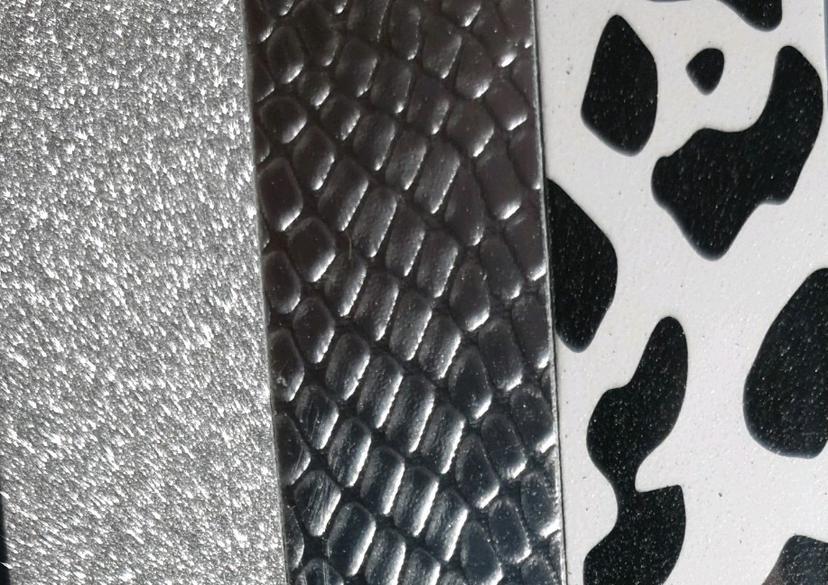3x Sparkly BLACK/SILVER Cute Nail Files Emery Boards 3 Pk New Pretty Nail Files