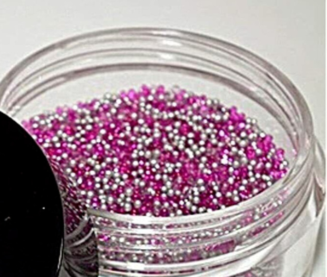 Avon Sprinkle Nails~Nail Art Beads- Pink Confetti~New in Box