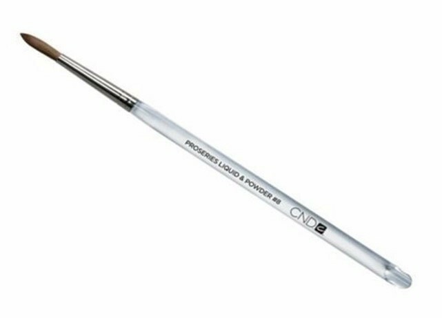 CND ProSeries Liquid & Powder Round #8 Acrylic Brush – International