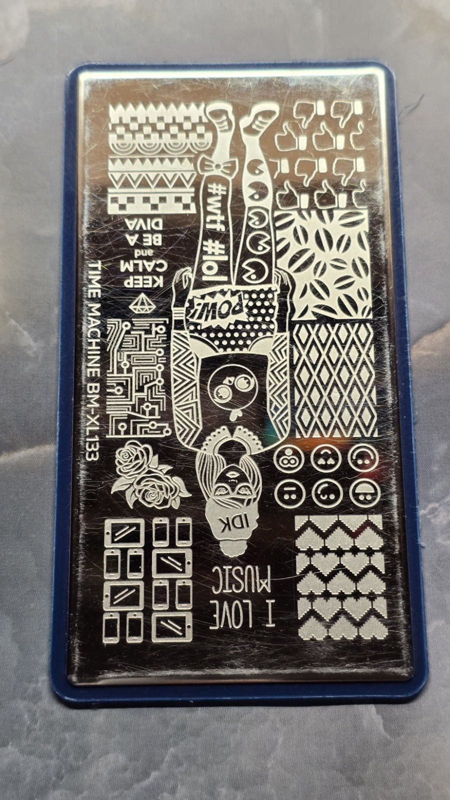 HTF Maniology Bundle Monster Time Machine BM-XL133 Diva Music Nail Stamp Plate