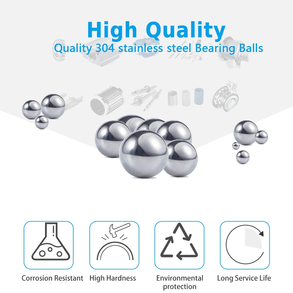 200 Pcs Paint Mixing Balls Stainless Steel Mixing Agitator Balls for Mixing Mode