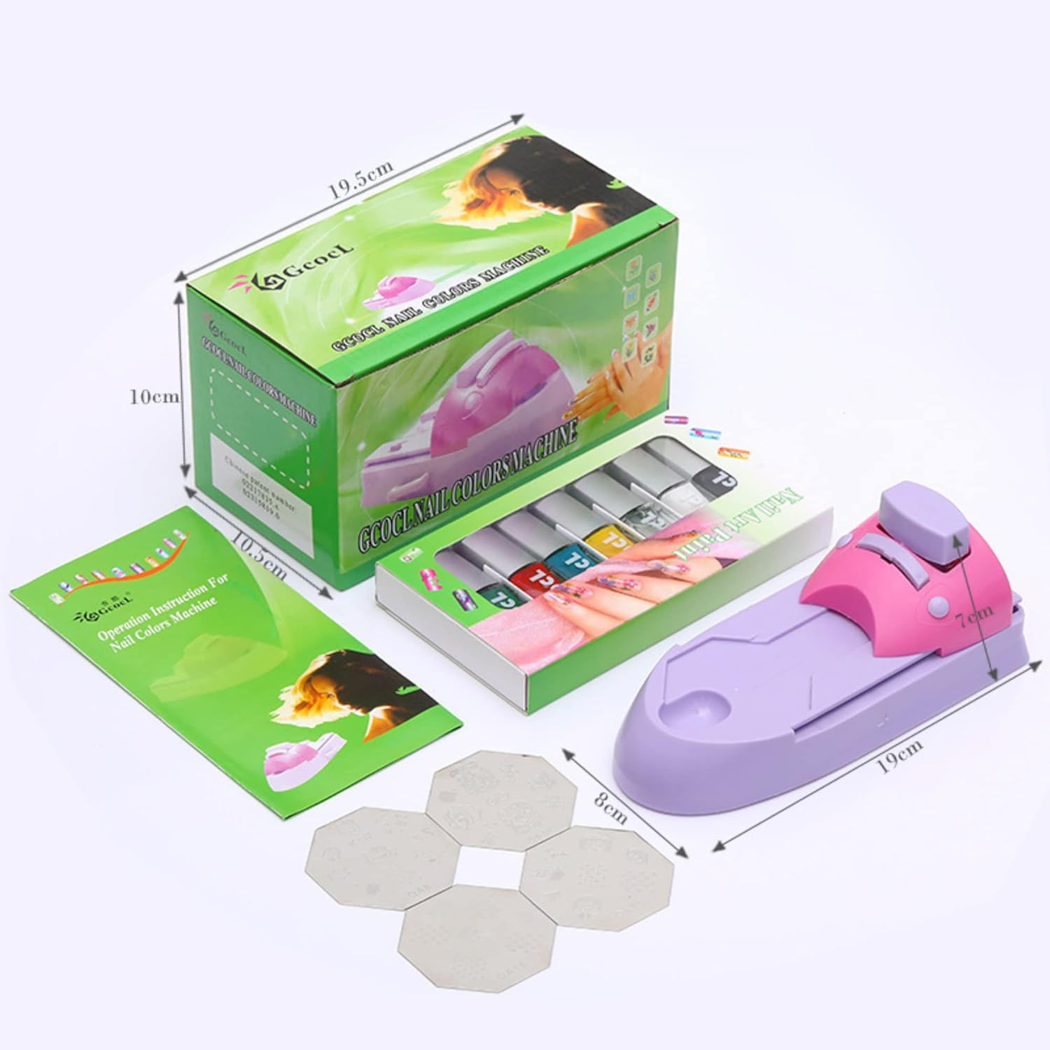 Fashion Ladies Home DIY Nail Art Drawing Polish Stamper Printer Machine Nail Sta