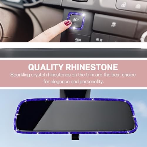 Bling Car Trim Self Adhesive, 16.4 Ft Rhinestone Car Decoration Royal Blue