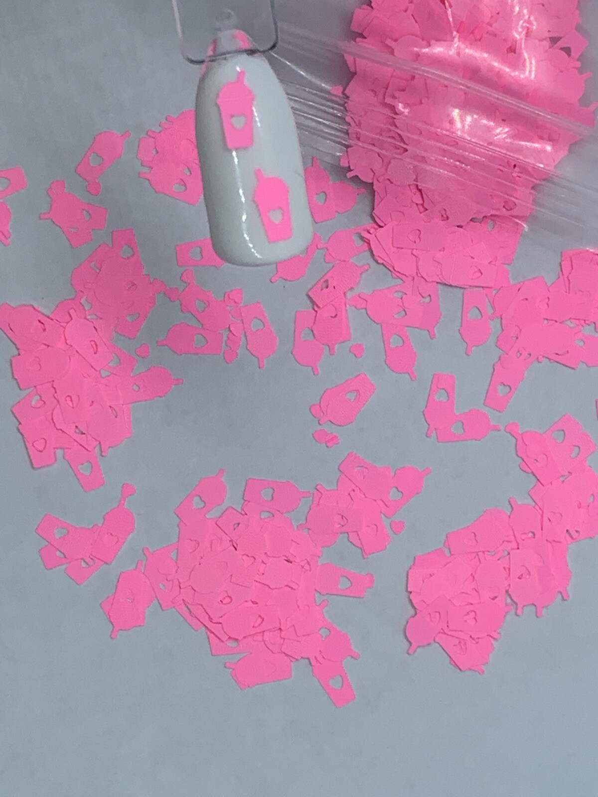 Hot Pink Coffee/Tumbler Cup Nail Glitter | 1 TSP | Gel Nail Art & Acrylic