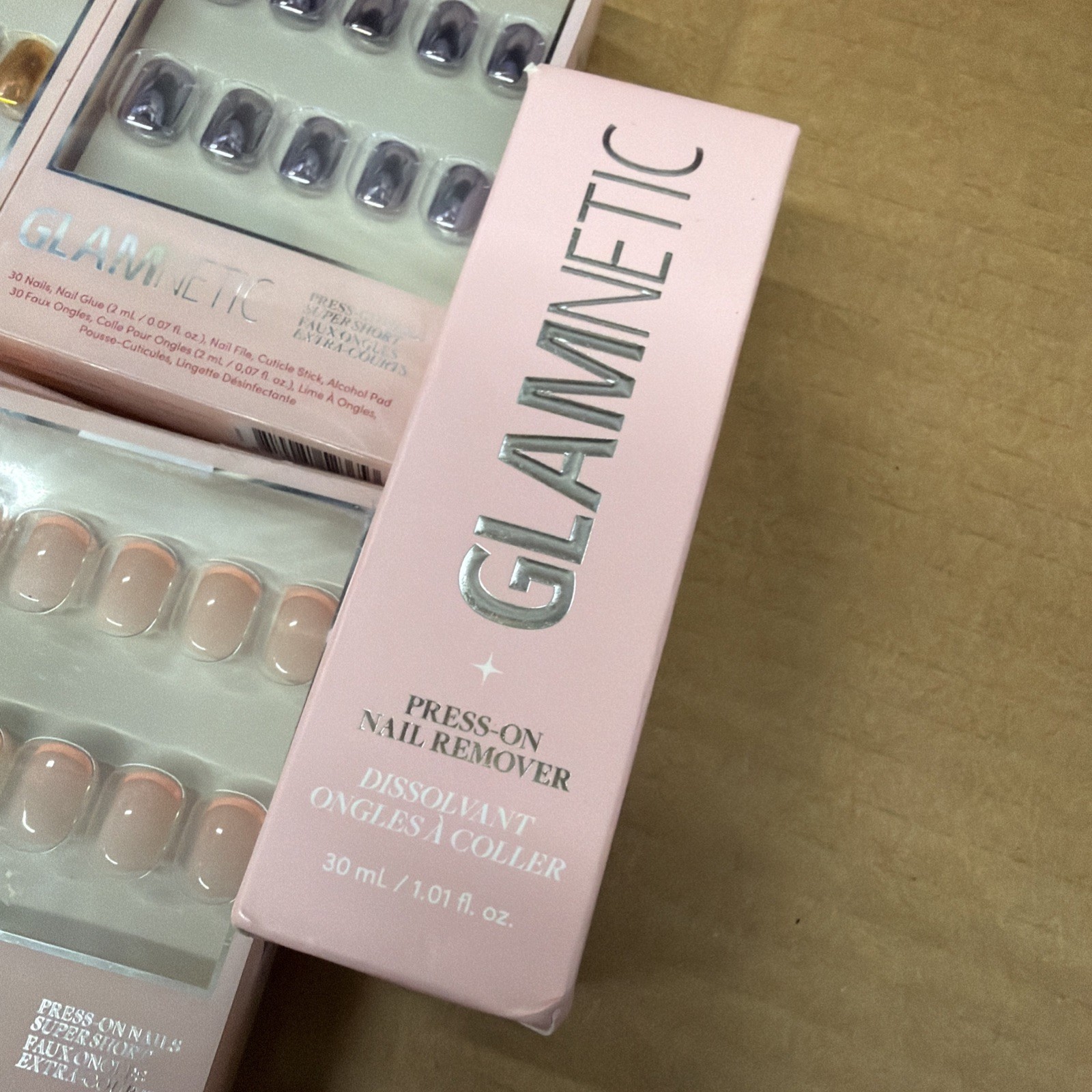 Glamnetic Super Short Press On Nail Set Of 6 Glue/Remover