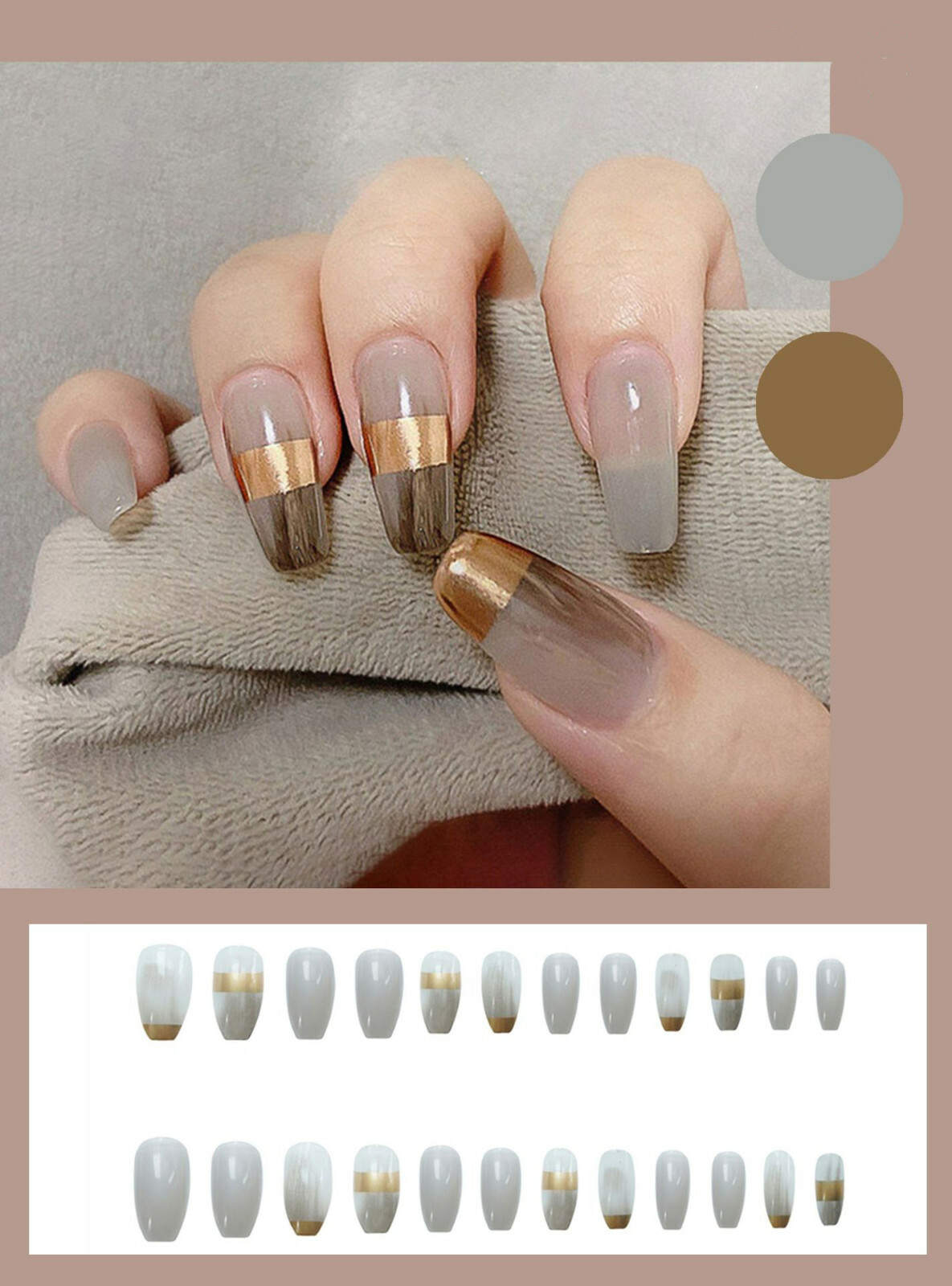 Nail Art 3D Stickers Strips Tips Gel Manicure Shell Decoration DIY Design