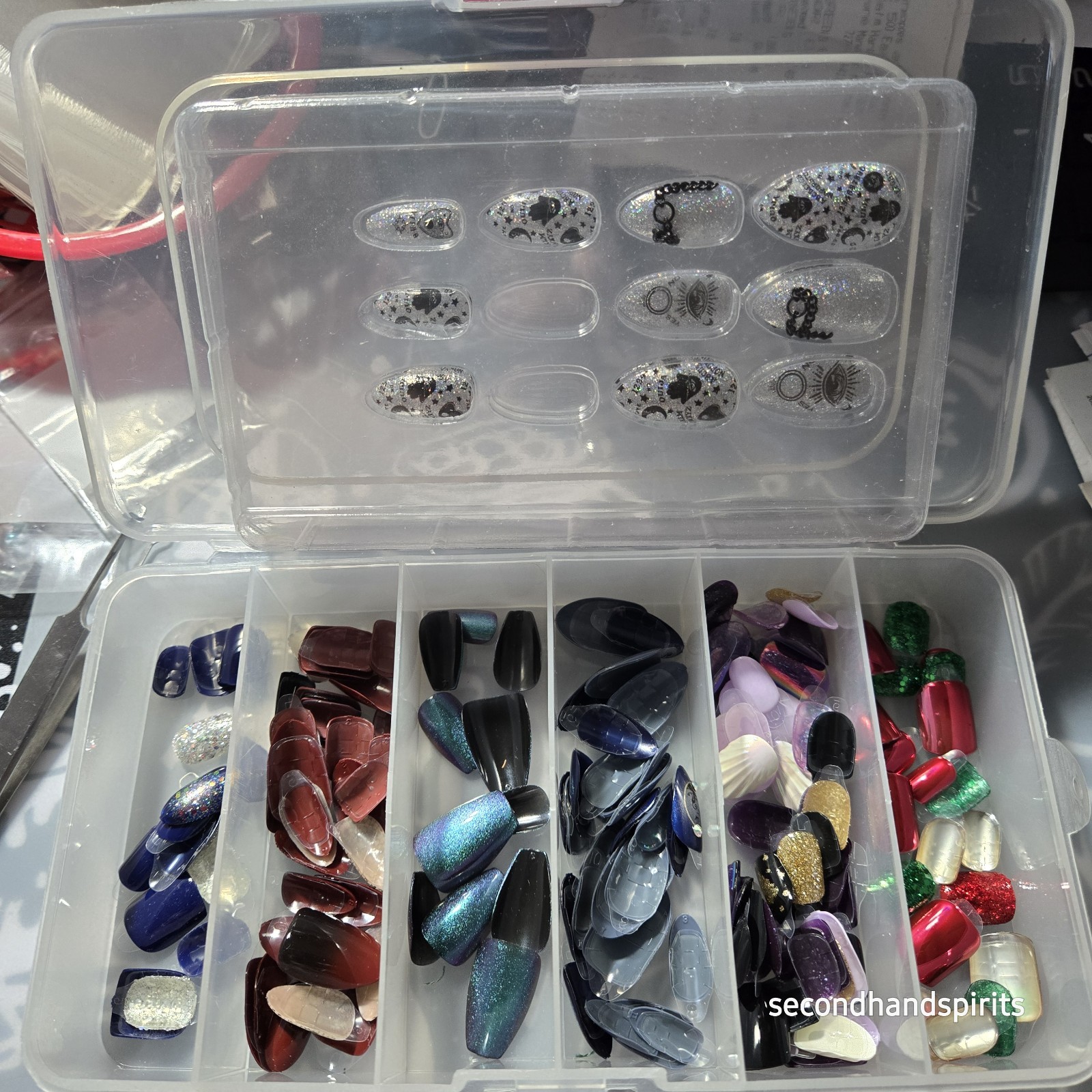 Press On Nails Kit Nail Womens Diy Nail Multicolor Assorted Lot Mainly Holiday