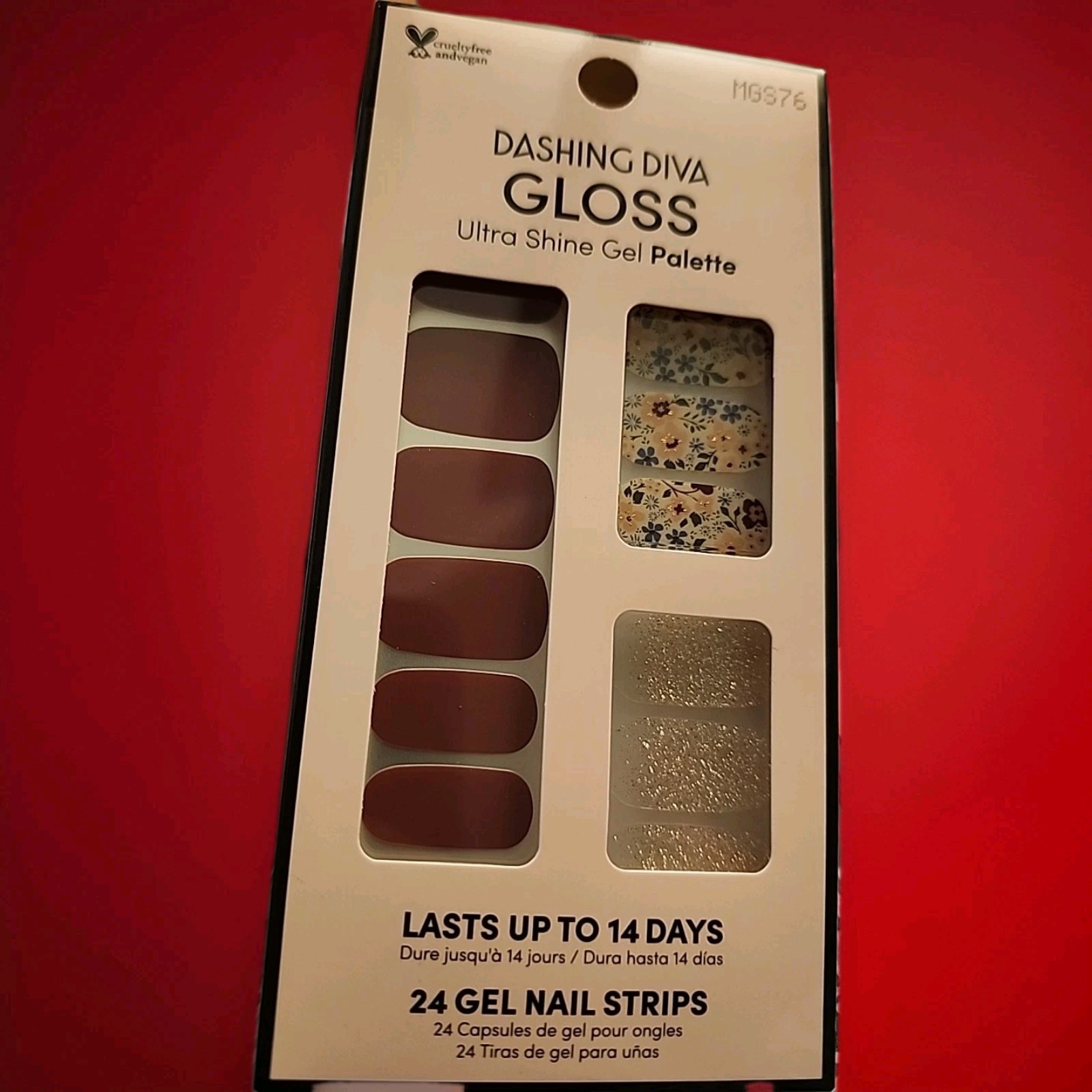 DASHING DIVA GLOSS GEL STRIPS Wild Flower 4-pack – Sealed