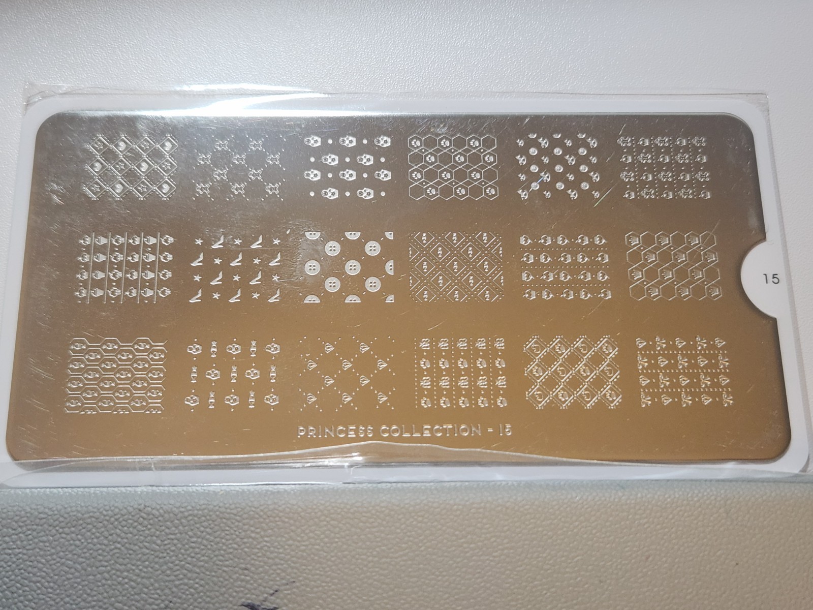 MoYou London Nail Stamping Plate – Princess Collection 15 – Small nail friendly